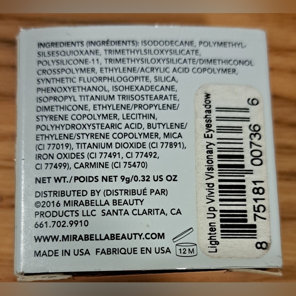 NIB Mirabella Lighten Up Cream Powder Vivid Visionary Eyeshadow Cosmetic Makeup - Picture 4 of 6